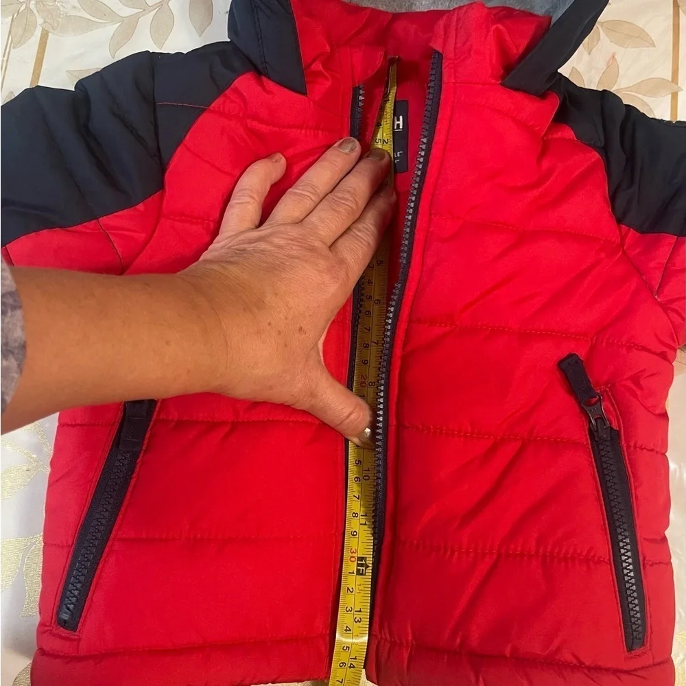 Oshkosh B'gosh Hoodie Jacket Toddler 18M Puffer Coat  Red/ Blue